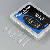 NAILSOFTHEDAY Dual Form Pro Mix 6 (Type 22) — set de formas superiores con aplicación puntual, 144 unidades, 6 tipos con 12 tamaños diferentes.
